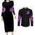 Witch Skull Couples Matching Long Sleeve Bodycon Dress and Long Sleeve Button Shirt The Good Girl In Me Got Tired Of The Bullshit