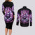 Queen Skull Couples Matching Long Sleeve Bodycon Dress and Long Sleeve Button Shirt Yes I'm A Bitch But Not Yours