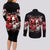 Couple Skull Couples Matching Long Sleeve Bodycon Dress and Long Sleeve Button Shirt From Our First Kiss