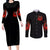 Rose Skull Couples Matching Long Sleeve Bodycon Dress and Long Sleeve Button Shirt Iam Sweet Girl But If You Piss Me Off