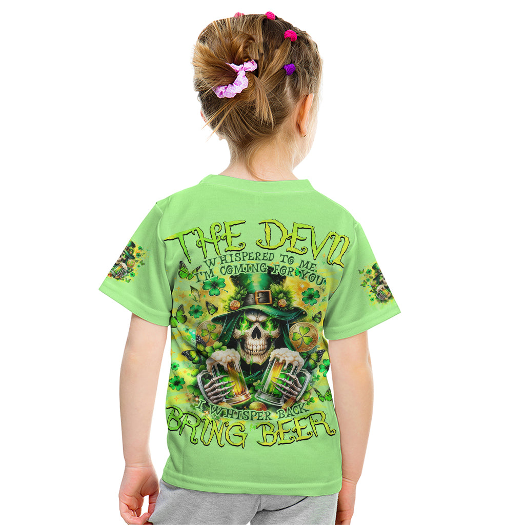 Irish Skull Kid T Shirt The Devil Whispered To Me I'm Coming For You