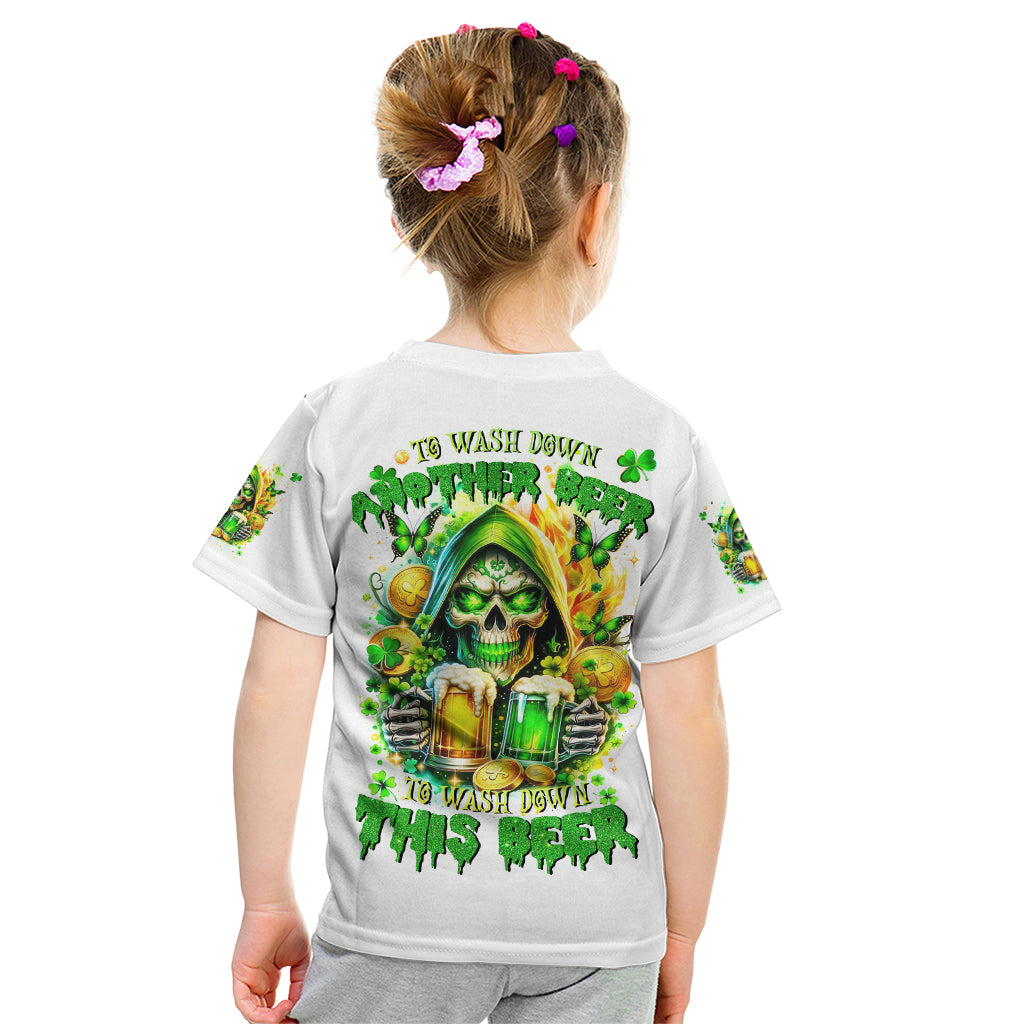 Irish Skull Kid T Shirt To Wash Down Another Beer To Wash Down This Beer