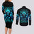 Witch Skull Couples Matching Long Sleeve Bodycon Dress and Long Sleeve Button Shirt The Good Girl In Me Got Tired Of The Bullshit