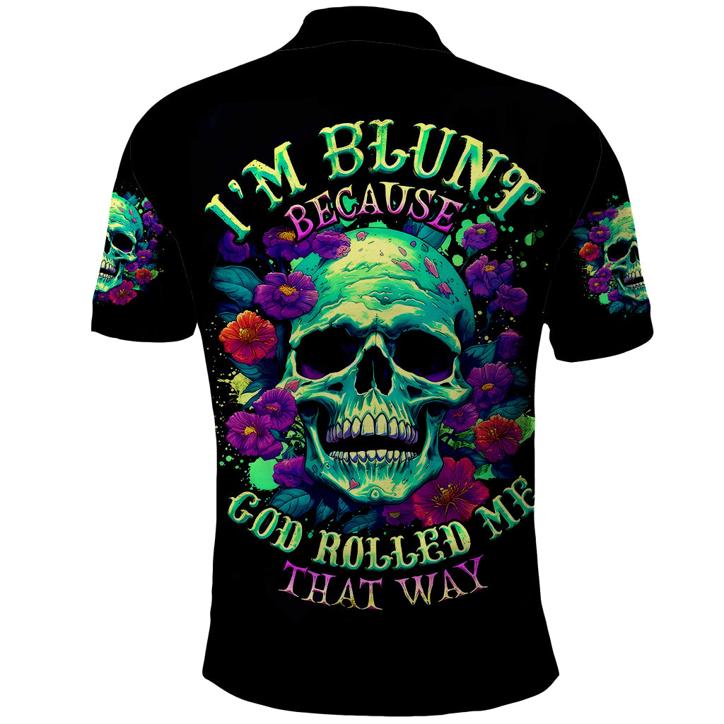 flower-skull-polo-shirt-i-blunt-because-god-rolled-me-that-way