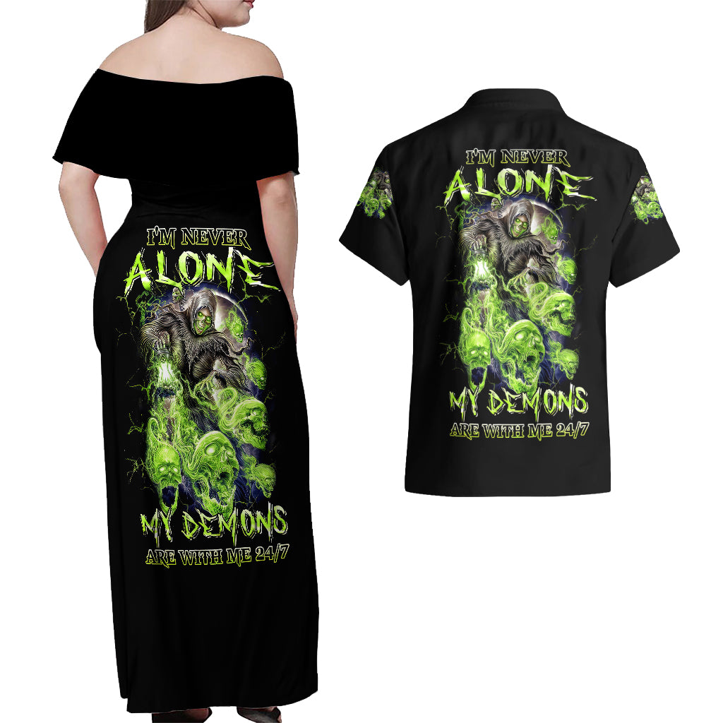 death-skull-couples-matching-off-shoulder-maxi-dress-and-hawaiian-shirt-i-never-alone-my-demon-with-me-247