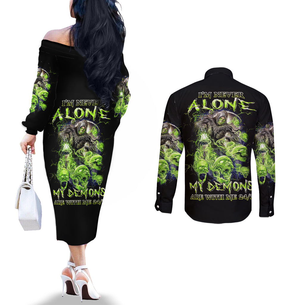 death-skull-couples-matching-off-the-shoulder-long-sleeve-dress-and-long-sleeve-button-shirts-i-never-alone-my-demon-with-me-247