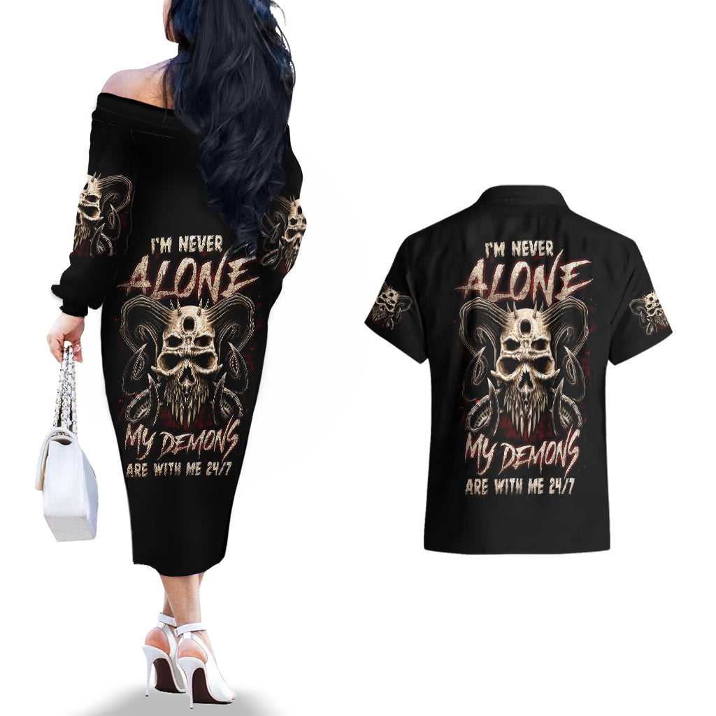 satan-skull-couples-matching-off-the-shoulder-long-sleeve-dress-and-hawaiian-shirt-i-never-alone-my-demon-with-me-247