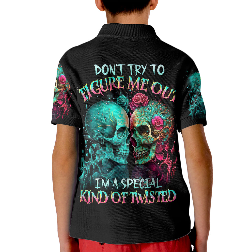 twin-skull-kid-polo-shirt-dont-try-to-figure-me-out-im-a-special