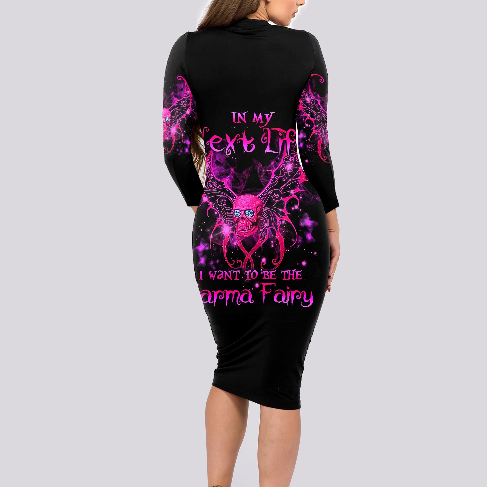 fairy-skull-long-sleeve-bodycon-dress-my-next-life-i-want-to-be-karma-fairy