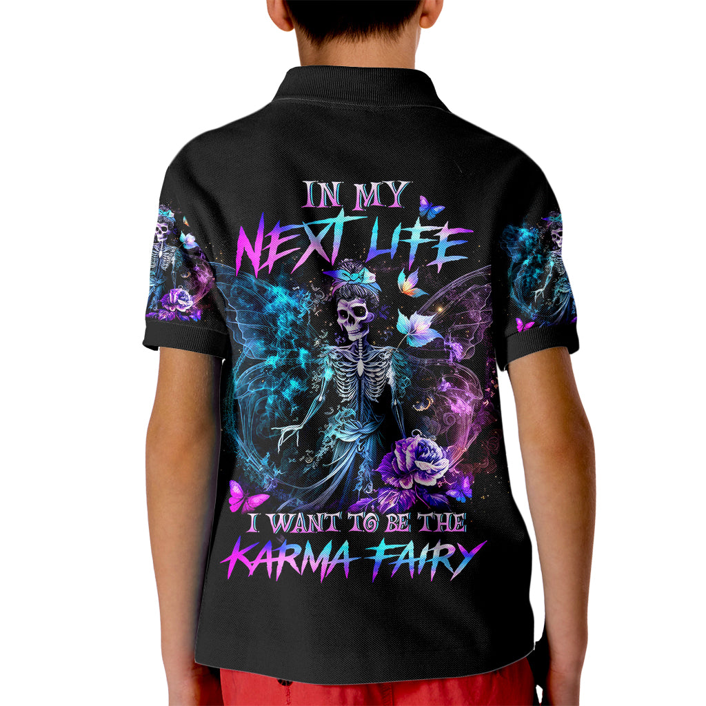 dia-de-los-muertos-skull-kid-polo-shirt-my-next-life-i-want-to-be-karma-fairy