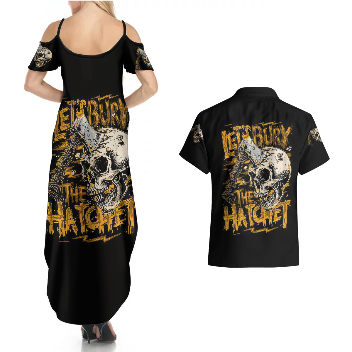 axe-skull-couples-matching-summer-maxi-dress-and-hawaiian-shirt-lets-bury-the-hatchet