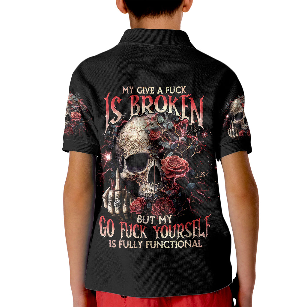 rose-skull-kid-polo-shirt-my-give-a-fuck-is-broken-but-my-go-fuck-yourself-is-functional