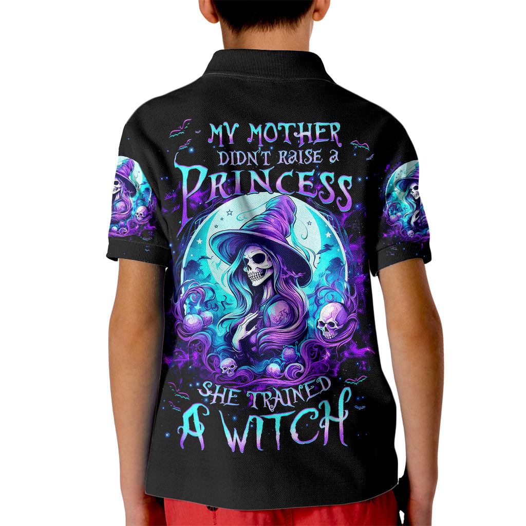 witch-skull-kid-polo-shirt-my-mother-didnt-raise-a-princess-she-trained-a-witch