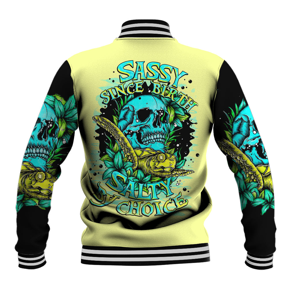 turtle-skull-baseball-jacket-sassy-since-birth-salty-by-choice