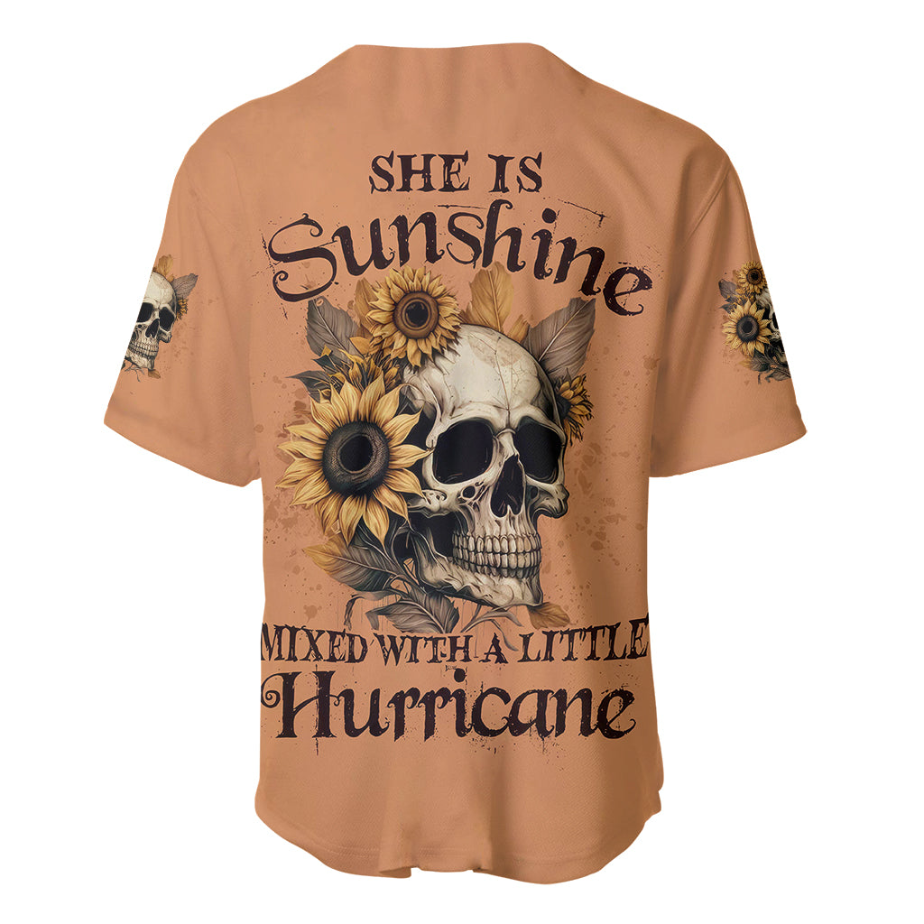 sunflower-skull-baseball-jersey-she-is-sunshine-mixed-with-a-little-hurricance