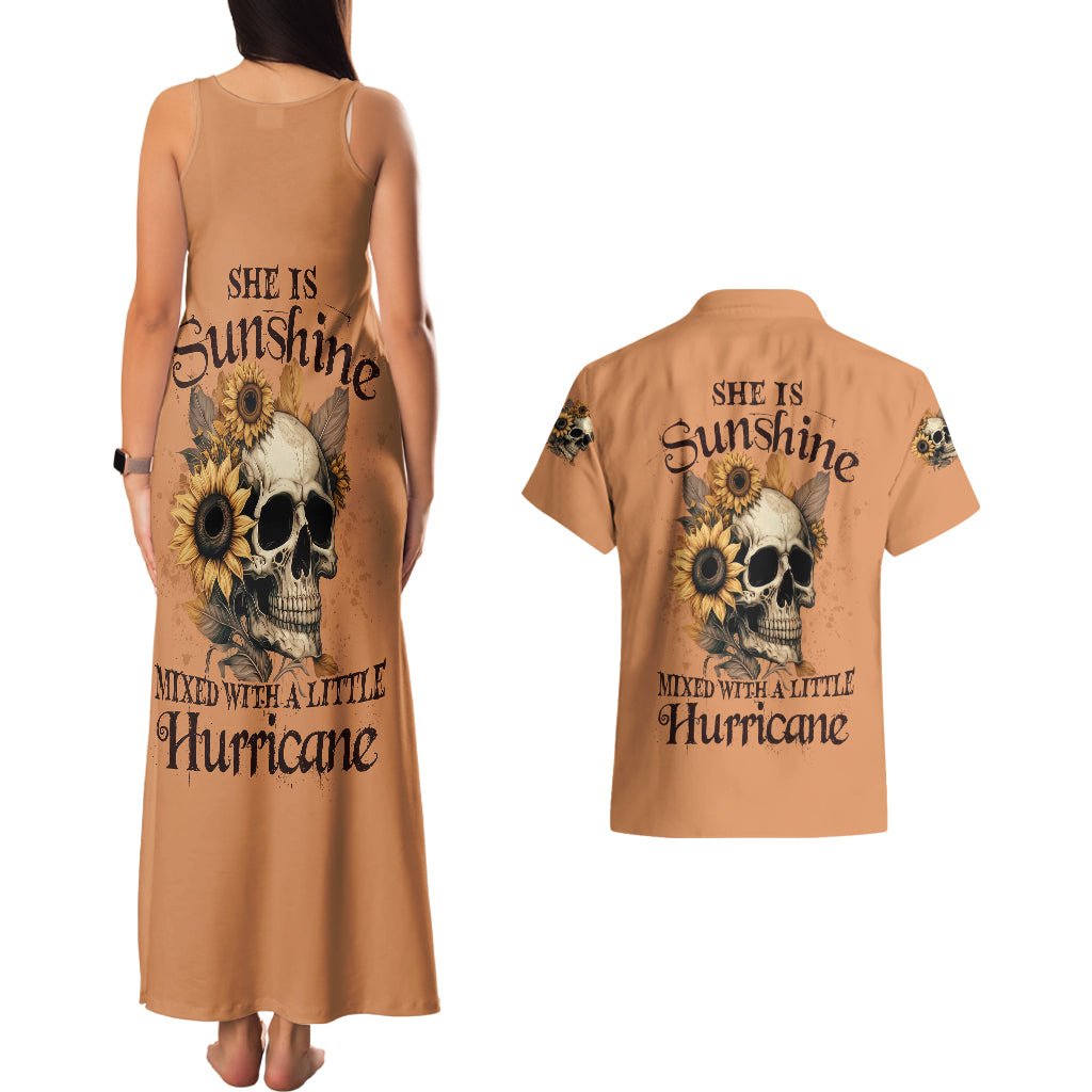 sunflower-skull-couples-matching-tank-maxi-dress-and-hawaiian-shirt-she-is-sunshine-mixed-with-a-little-hurricance