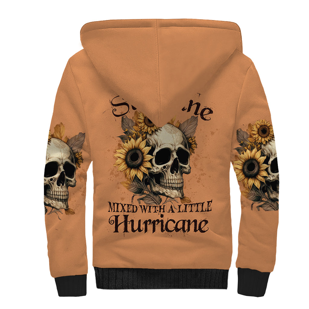 sunflower-skull-sherpa-hoodie-she-is-sunshine-mixed-with-a-little-hurricance