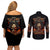 flame-skull-couples-matching-off-shoulder-short-dress-and-long-sleeve-button-shirts-when-i-was-born-the-devil-said-oh-shit-compettion