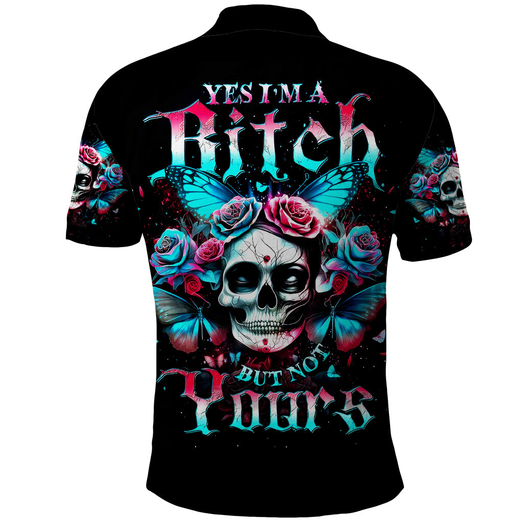 butterfly-skull-polo-shirt-yes-im-bitch-but-not-your