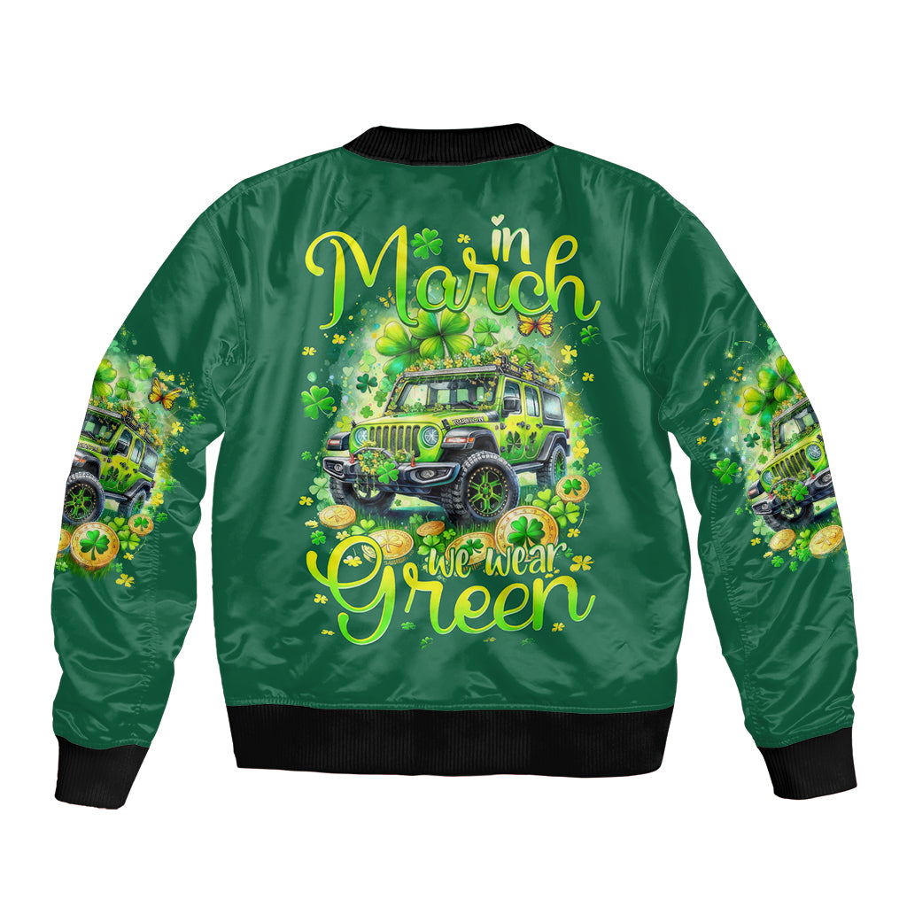 Irsh Jeep Bomber Jacket In March We Wear Green