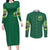 Irsh Jeep Couples Matching Long Sleeve Bodycon Dress and Long Sleeve Button Shirt In March We Wear Green