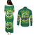 Irsh Jeep Couples Matching Puletasi and Long Sleeve Button Shirt In March We Wear Green