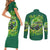 Irsh Jeep Couples Matching Short Sleeve Bodycon Dress and Long Sleeve Button Shirt In March We Wear Green