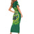 Irsh Jeep Short Sleeve Bodycon Dress In March We Wear Green