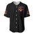 Flame Skull Baseball Jersey I Talk I Smite But Be Careful When I Silent