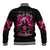 Rose Skull Baseball Jacket I Hold A Beast An Angel And A Crazy Lady In Me