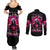 Rose Skull Couples Matching Summer Maxi Dress and Long Sleeve Button Shirt I Hold A Beast An Angel And A Crazy Lady In Me