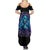 Flame Skull Summer Maxi Dress If You Kick Me When I'm Down You Better Pray I Don't Get Up