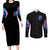 Lady Skull Couples Matching Long Sleeve Bodycon Dress and Long Sleeve Button Shirt The Good Girl In Me Got Tired Of The Bullshit