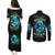 Irsh Girl Skull Couples Matching Puletasi and Long Sleeve Button Shirt Drink Up Bitch