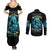 Irsh Girl Skull Couples Matching Summer Maxi Dress and Long Sleeve Button Shirt Drink Up Bitch