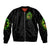 Irish Skull Bomber Jacket The Devil Whispered To Me I'm Coming For You I Whisper Back Bring Beer