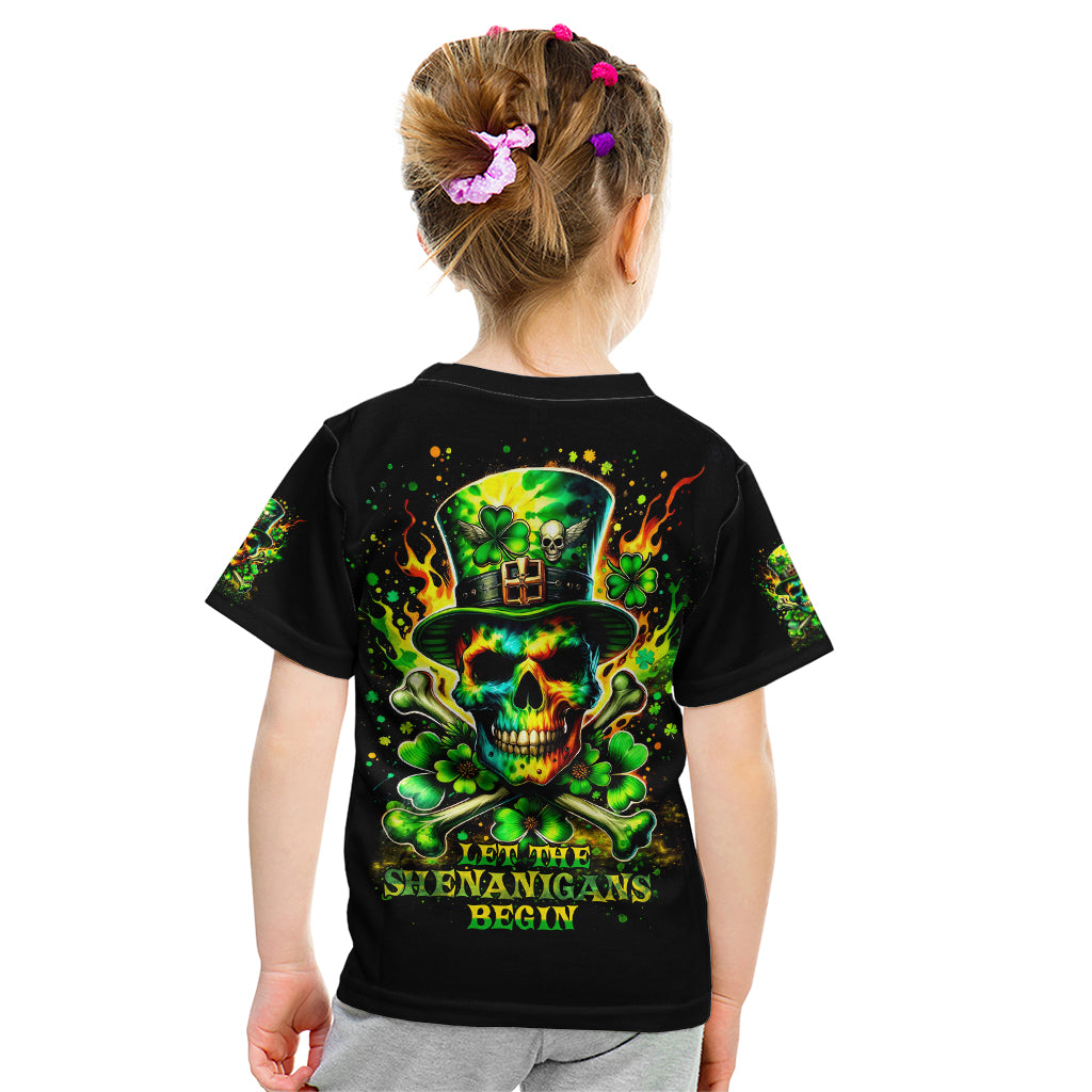 Irish Skull Kid T Shirt Let The Shenanigans Begin