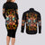 Fairy Skull Couples Matching Long Sleeve Bodycon Dress and Long Sleeve Button Shirt Don't Fuck With Me I Fuck Back