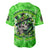 Irish Skull Baseball Jersey Shamrock And Roll