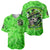 Irish Skull Baseball Jersey Shamrock And Roll