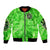 Irish Skull Bomber Jacket Shamrock And Roll