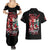 Devil Skull Couples Matching Summer Maxi Dress and Hawaiian Shirt Little Bit Of Devil In These Angel eyes