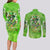 Irish Skull Couples Matching Long Sleeve Bodycon Dress and Long Sleeve Button Shirt Irish Today