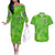 Irish Skull Couples Matching Off The Shoulder Long Sleeve Dress and Hawaiian Shirt Irish Today