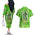 Irish Skull Couples Matching Off The Shoulder Long Sleeve Dress and Hawaiian Shirt Irish Today