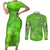 Irish Skull Couples Matching Short Sleeve Bodycon Dress and Long Sleeve Button Shirt Irish Today