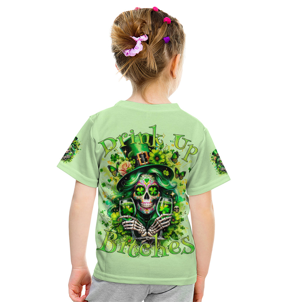 Irish Skull Kid T Shirt Drink Up Bitches