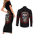 dia-de-muertos-couples-matching-short-sleeve-bodycon-dress-and-long-sleeve-button-shirts-day-of-the-death-rose-skull