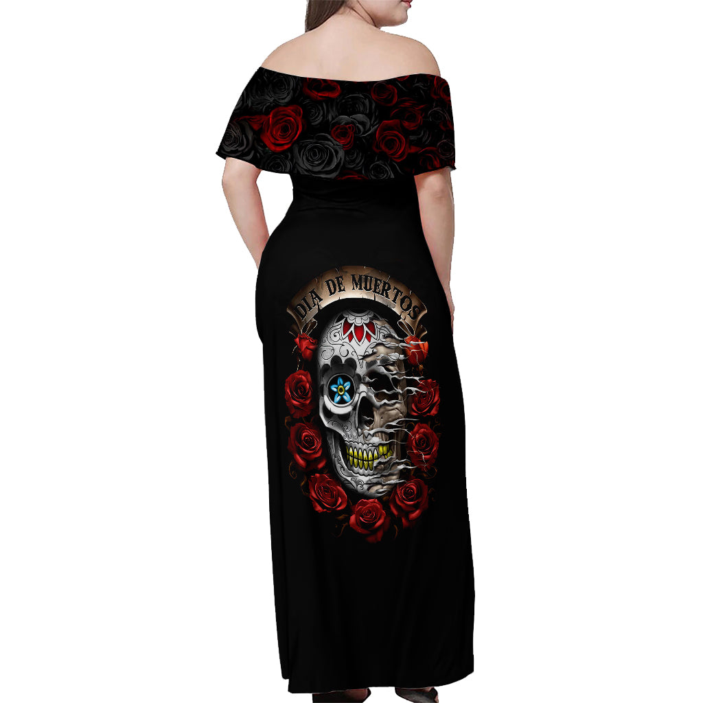 dia-de-muertos-off-shoulder-maxi-dress-day-of-the-death-rose-skull