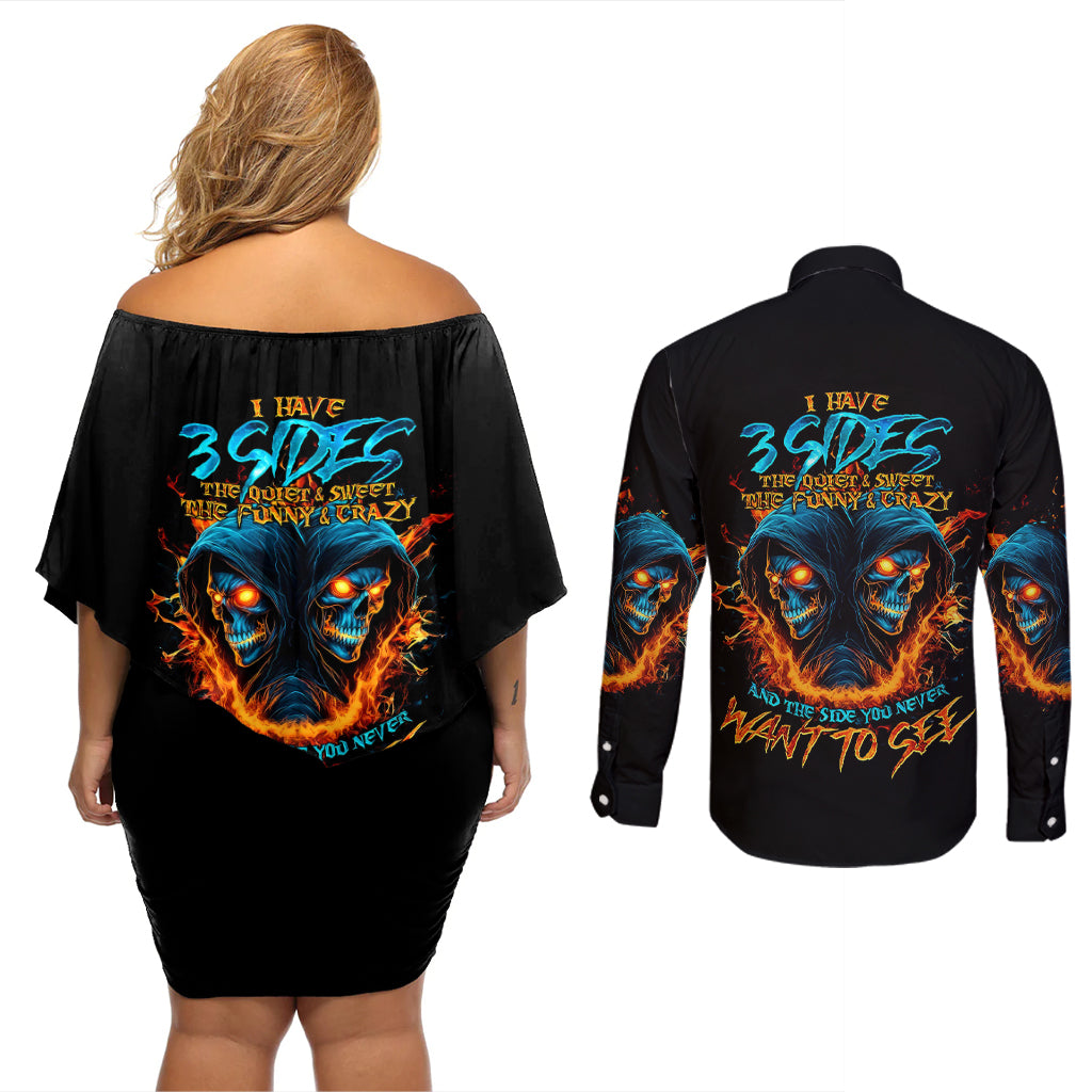 double-fire-skull-couples-matching-off-shoulder-short-dress-and-long-sleeve-button-shirts-i-have-3-side-quite-funny-and-the-side-you-never-want-to-see